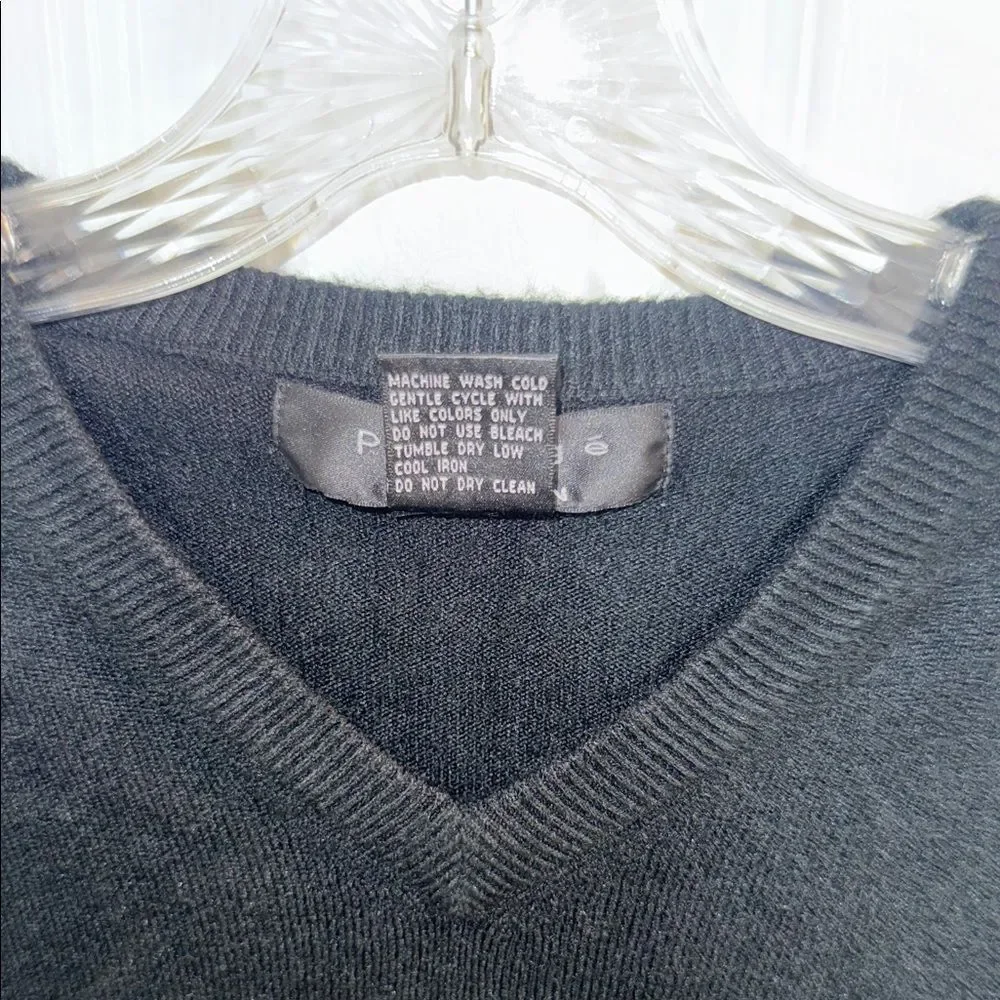 Protege Men's V-Neck Black Sweater
